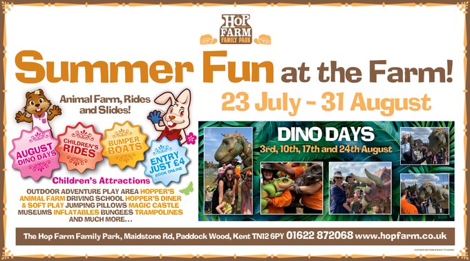 ON YOUR MARKS! GET SET &amp; the Summer Holidays are GO! FUN FUN FUN awaits! Treat the kids to fabulous days out. Only £4 entry per person too! Info here: https://t.co/271AjaBZiX #kidsfun #summerholidays @VisitKent @KMWhatsOn https://t.co/qNocvDfZxJ