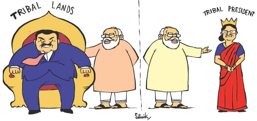 Elite capture of identity politics. Apt cartoon in The Hindu today.