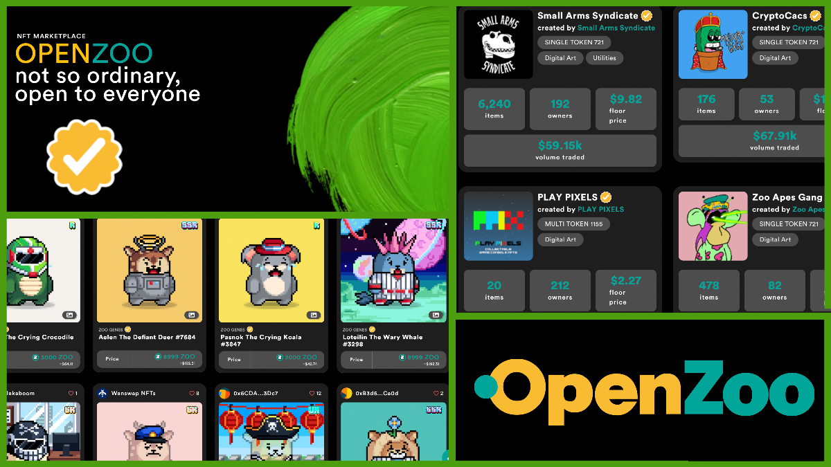 openzoo.io is dope in #NFT marketplaces business!

🔥Royalties for creators
🔥 Minting cost less than 0.01$
🔥3D, Video, Music, Charity, Utility &amp; other types of #NFTs
🔥 #OpenZoo will be the core marketplace for every game in the #ZooEcosystem

$ZOO #NFTCommunity