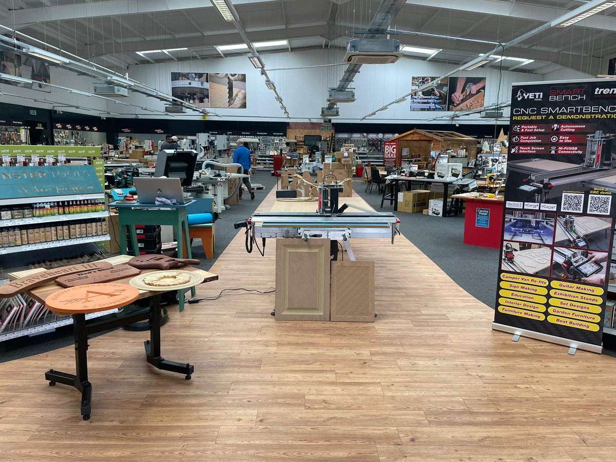 Trend Tool Technology (@trendtooltech) on Twitter photo All set up and ready to go at the <a href="/AxminsterTools/">Axminster Tools</a> Cardiff store. Make sure you pop down and view live demonstrations of the CNC SmartBench! trend-uk.com/shows
#cncsmartbench #cncmachine #cncrouter #router #routing #woodworking #woodworker #woodcrafts #cardiff #PowerTools All set up and ready to go at the <a href="/AxminsterTools/">Axminster Tools</a> Cardiff store. Make sure you pop down and view live demonstrations of the CNC SmartBench! trend-uk.com/shows
#cncsmartbench #cncmachine #cncrouter #router #routing #woodworking #woodworker #woodcrafts #cardiff #PowerTools