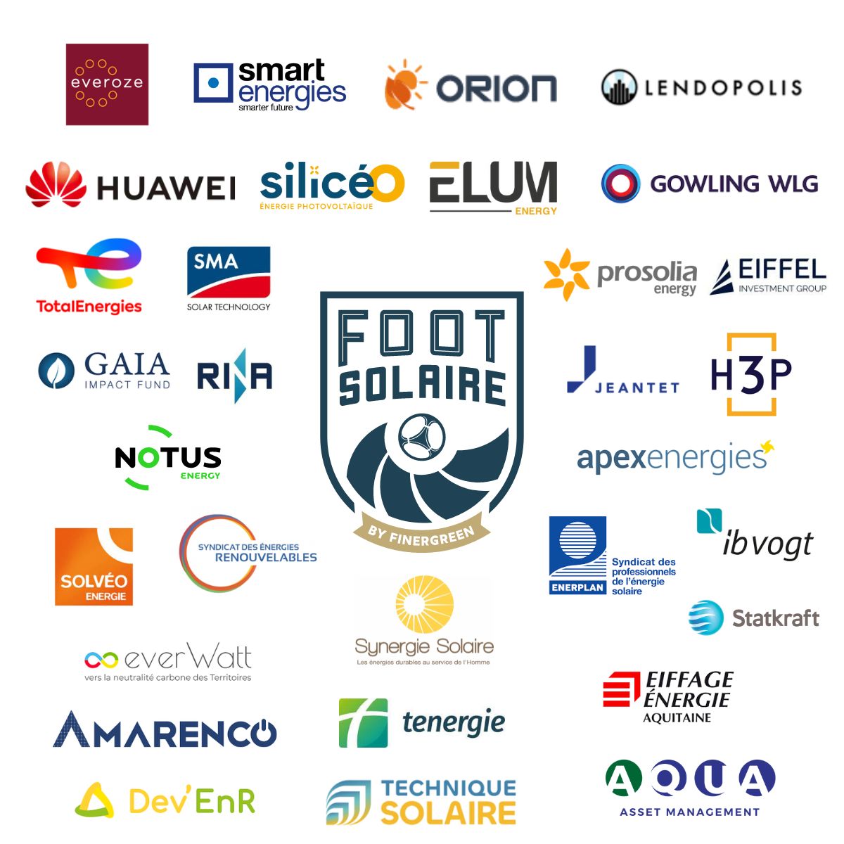 Haven't you signed your company up for the Foot Solaire tournament yet? 

Amarenco Group, Apex Energies, Everoze, ib vogt GmbH, Solvéo Energie, TotalEnergies, TENERGIE... and many more have already done it!

👉More information and the registration form: finergreen.com/sponsoring/foo…