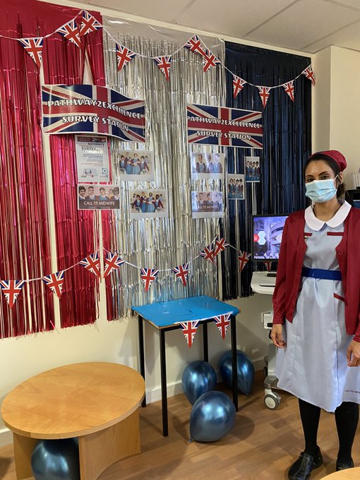 The award for Most 'In Character' Survey Station goes to...
Ward 25, for their brilliant 'Call the Midwife' Survey Station and costumes! ☎️😍 #ExcellenceAtUHCW #PathwayProud @Gaynora <a href="/Sw14Wilson/">SuzanneWilson</a> <a href="/sharongouldinga/">Sharon Gouldingay 💙</a> <a href="/JasGarchaRM/">Jaspreet Garcha RM</a>
