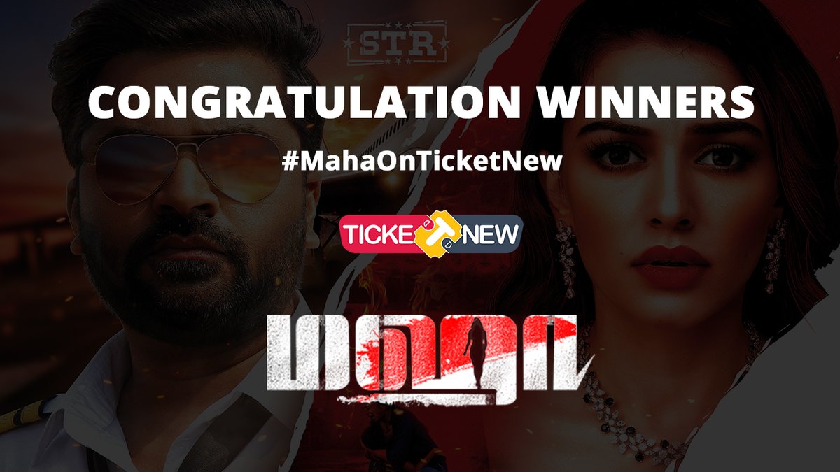 kalaimahan_offl's tweet image. 🎁#TicketNewContestAlert🎁

#Congratulation Winners for #MahaOnTicketNew Contest✨

#Winners Will Receive An Exclusive #Maha Discount Voucher Code As A Separate Twitter Message Shortly

@malikstreams @ihansika @SilambarasanTR_
@Etceteraenter
