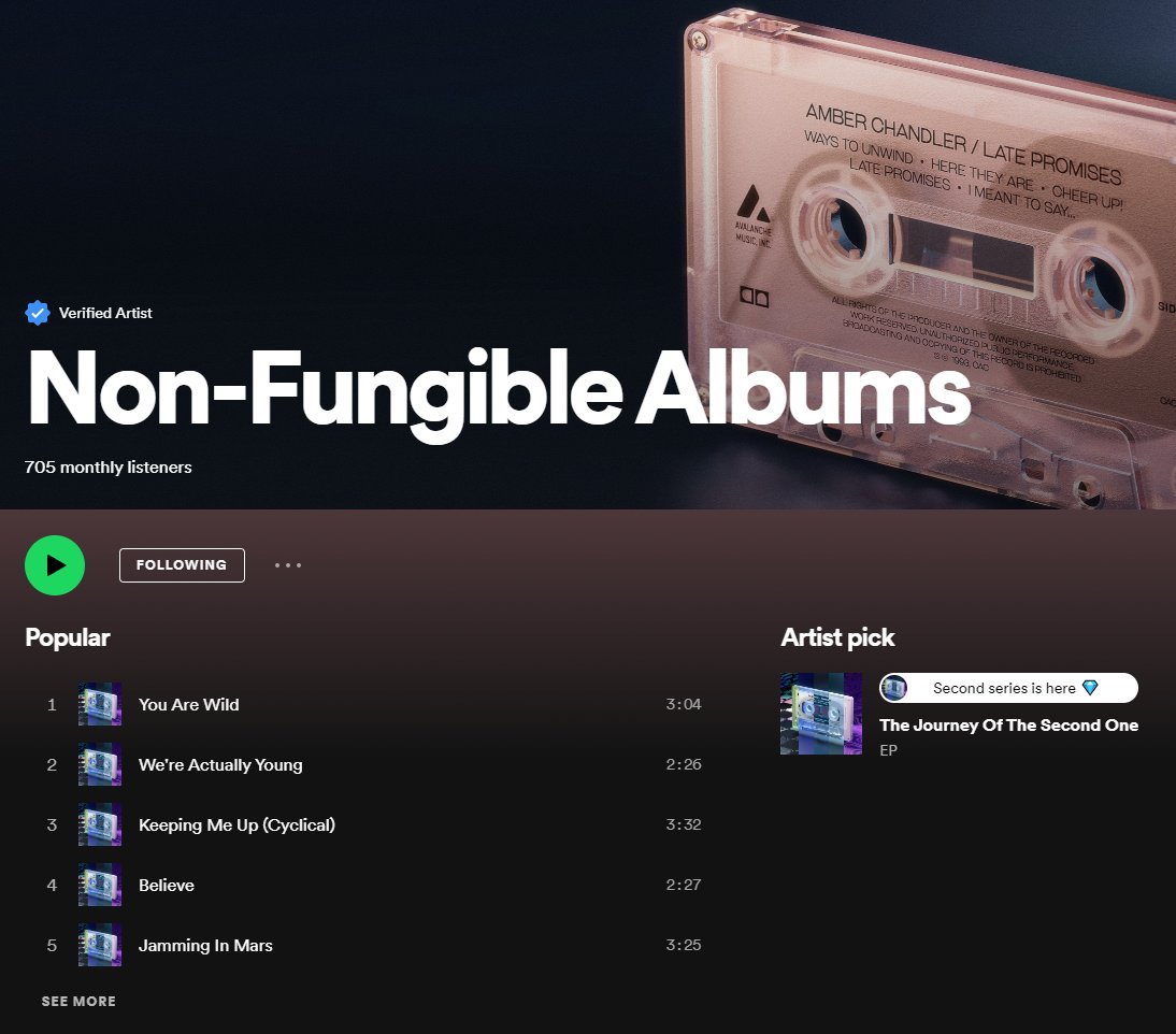 Non-Fungible Albums tweet media