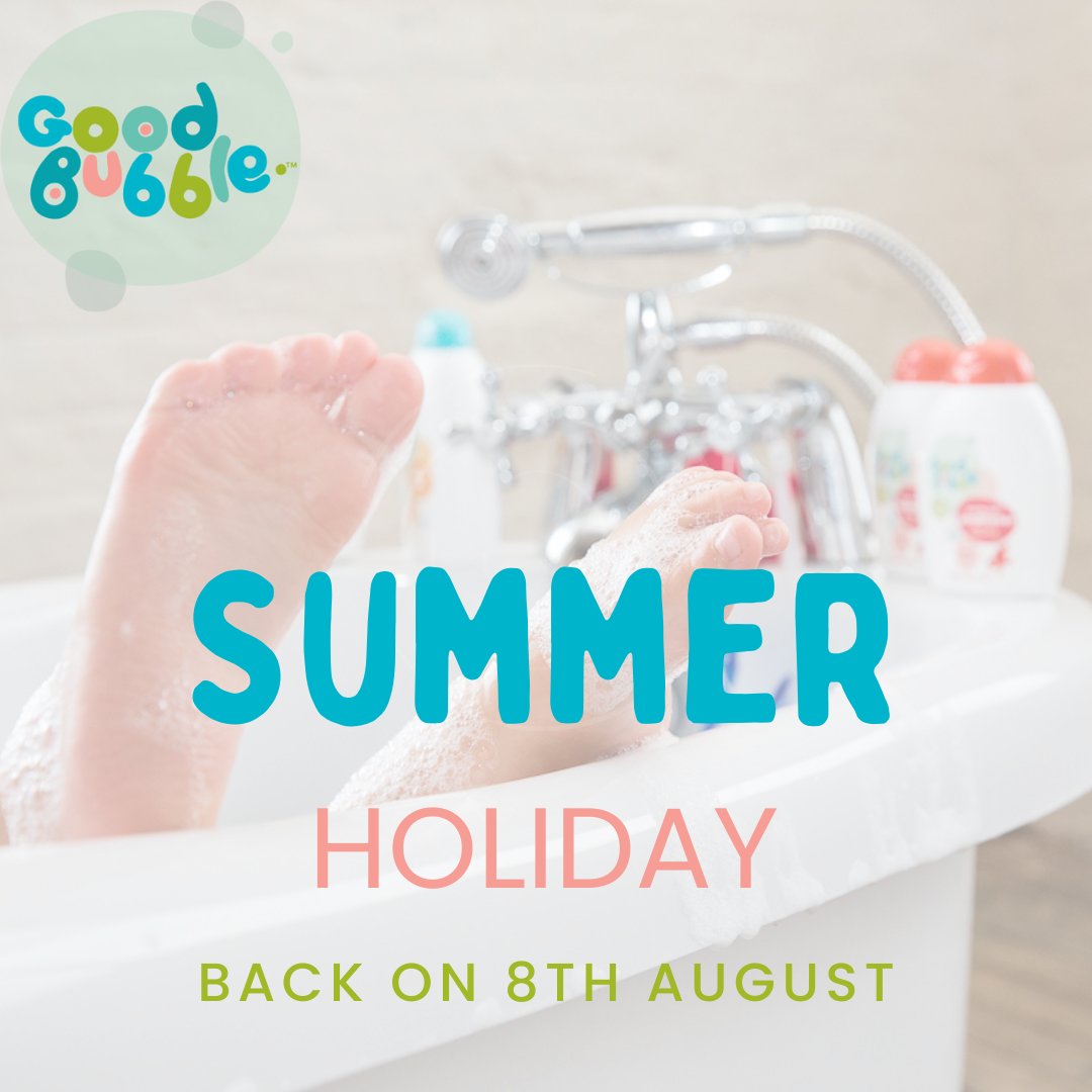 Hi everyone! We're taking a well-deserved break and putting our feet up for a couple of weeks 🧘‍♀️ You can still get your bubbles from <a href="/OcadoUK/">OcadoUK</a> <a href="/AmazonUK/">Amazon.co.uk</a> <a href="/holland_barrett/">Holland & Barrett</a> &amp; <a href="/BigGreenSmile/">Big Green Smile</a>. Any orders placed through the website will be dispatched on 8th Aug. Thank you 💕