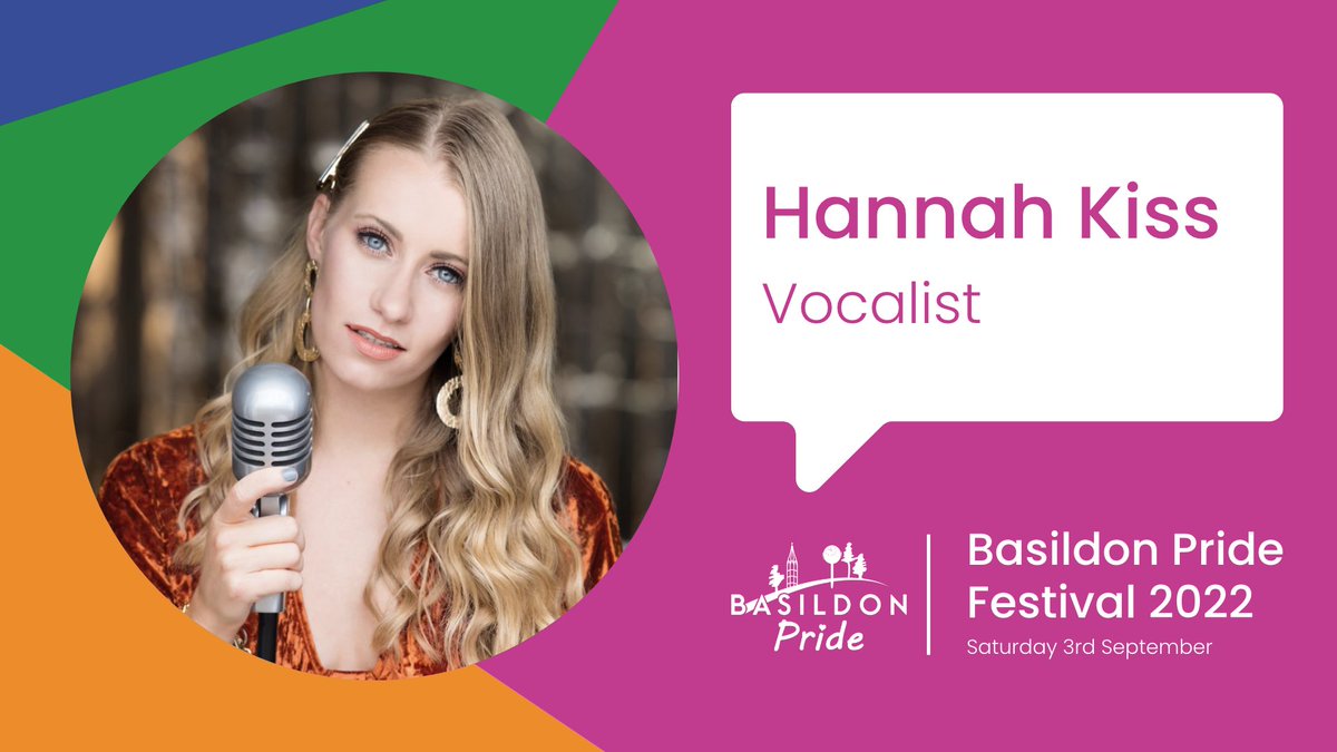 The fabulous Vocalist <a href="/hannahkiss_/">Hannah Kiss</a> will be joining us on the <a href="/EastgateTweets/">Eastgate Centre</a> Stage at Basildon Pride Festival, 3rd September with FREE ENTRY all day long! Find out more: bit.ly/bpfestival2022