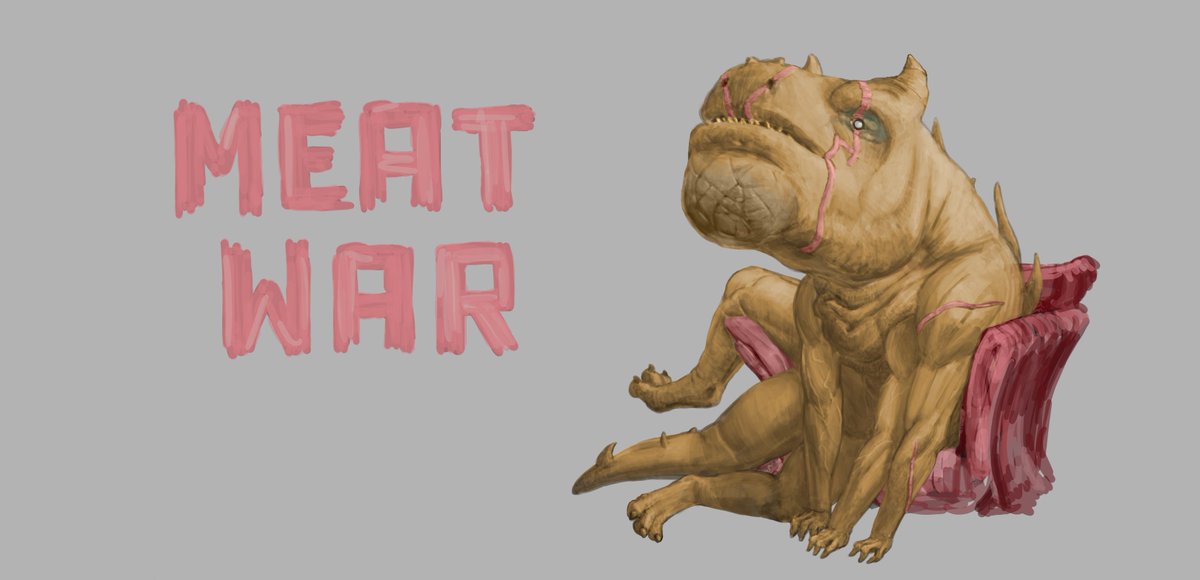 BuckyBuckArt's tweet photo. First finished set of contenders for Meat War. https://t.co/oG73nULSfS