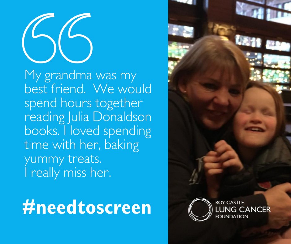 We'll never know if a #lungcancer screening could have helped Poppy's grandma. We do know it could help thousands of others #needtoscreen