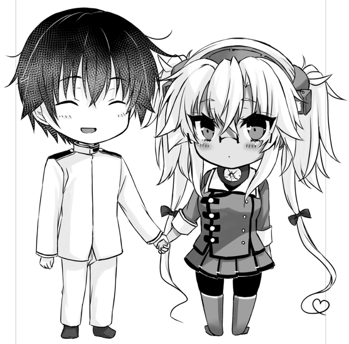 総集本の穴埋めページ用のちまい人達 