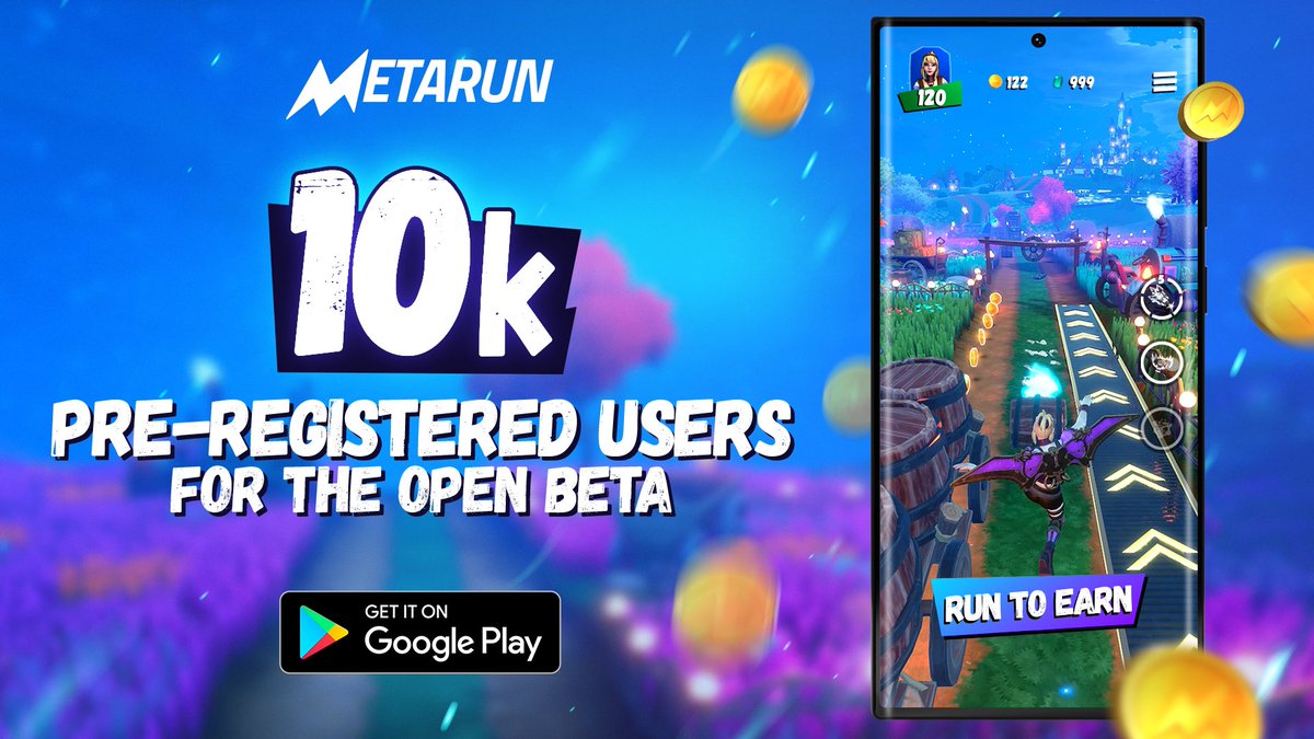🚀Achievement Unlocked🔥

✅We just crossed 10K preregistered users for the OPEN BETA to be launched in September 

THANK YOU Metarunners, we couldn’t have done it without you!

Don’t miss out on this opportunity. Simply drop your email👉 play.google.com/store/apps/det… to reserve a spot