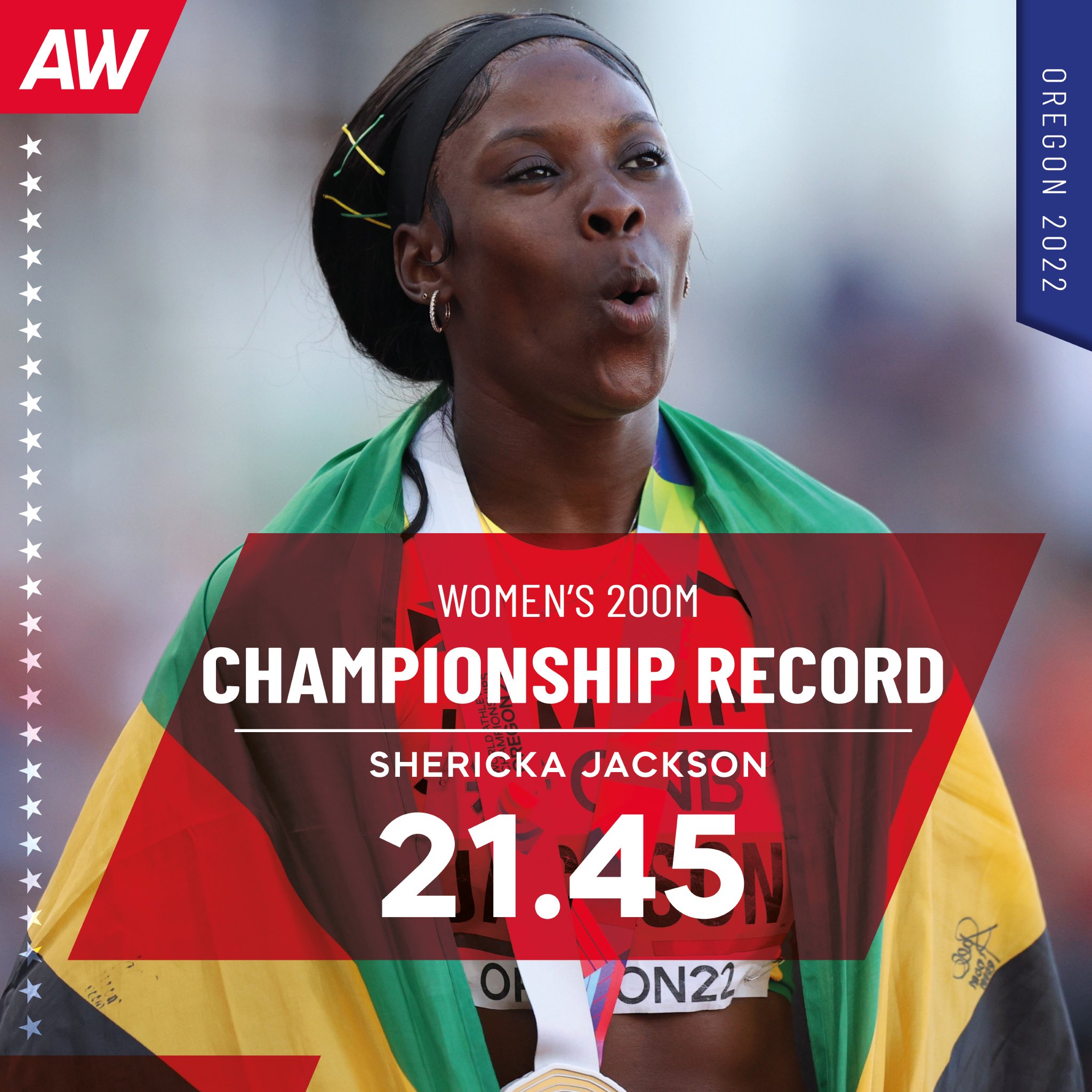 AW on Twitter "Shericka Jackson now holds the second and fourth