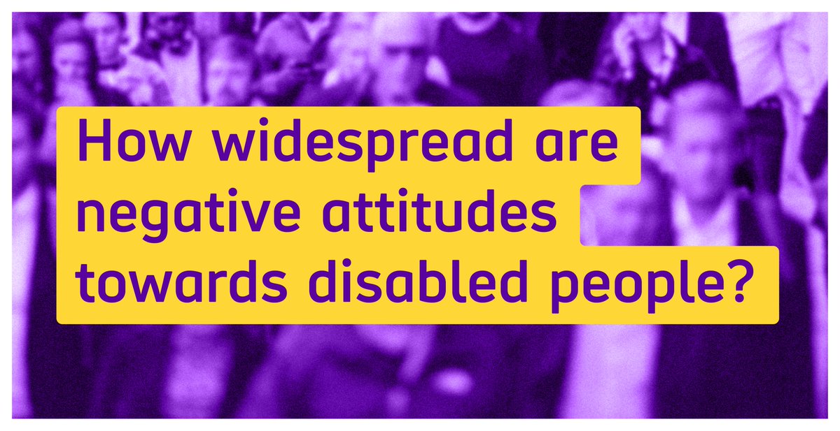 scope's tweet photo. Right now, society is missing out. 

We're stronger when everyone feels included, free from discrimination and abuse. 

But 3 in 4 disabled people say they have experienced negative attitudes. It's time this stopped 🧵 https://t.co/Nb6IgxxkYQ