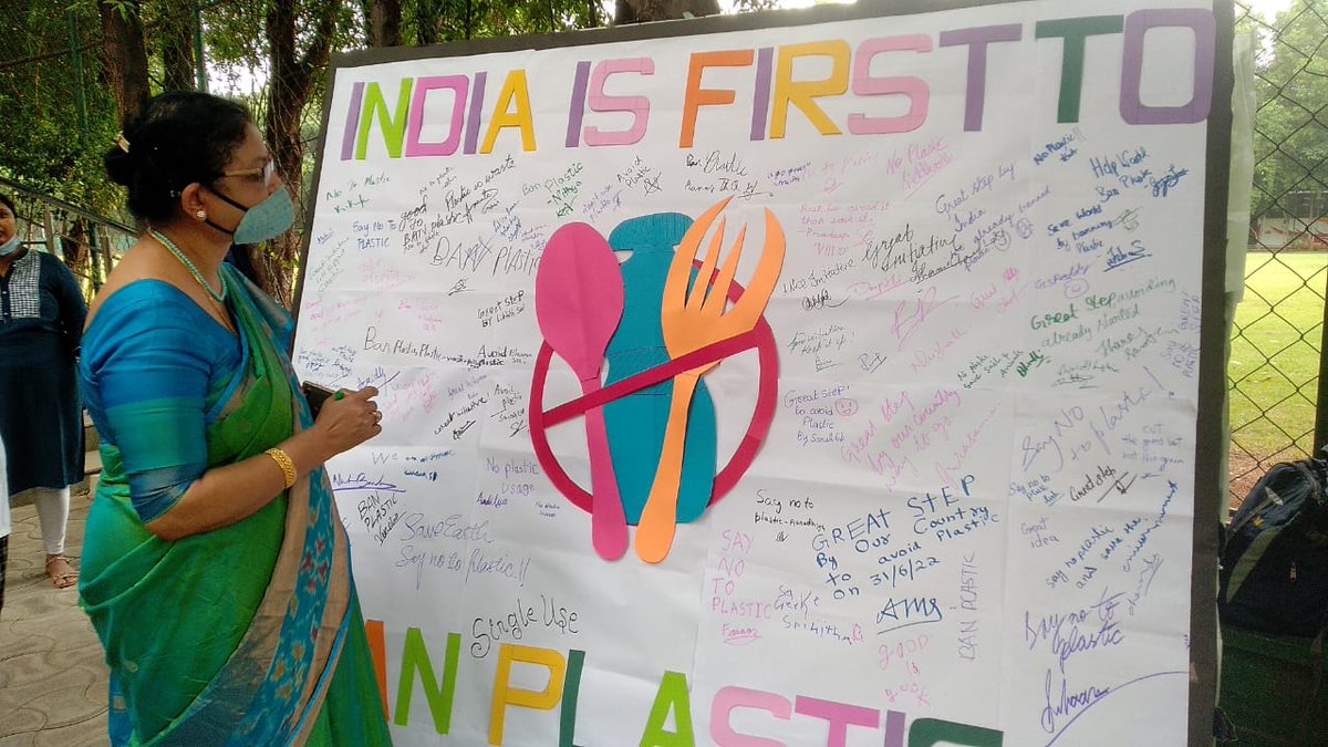 DPSSecunderabad's tweet photo. Cambridge Wing of Delhi Public School, Nacharam conducted a campaign for Ban of Single Use Plastic on 30th of June, 2022.
#dps #dpsnacharam #caiedpsnacharam #beatplasticpollution #refusesingleuseplastic #voiceyoursolidarity #makeyourvoicecount #youngstudents #standupforfuture https://t.co/QnyRk7uDvJ