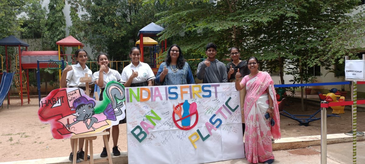 DPSSecunderabad's tweet photo. Cambridge Wing of Delhi Public School, Nacharam conducted a campaign for Ban of Single Use Plastic on 30th of June, 2022.
#dps #dpsnacharam #caiedpsnacharam #beatplasticpollution #refusesingleuseplastic #voiceyoursolidarity #makeyourvoicecount #youngstudents #standupforfuture https://t.co/QnyRk7uDvJ