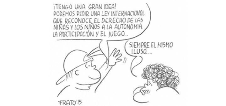 ¡TENGO UNA GRAN IDEA!💡
FRATO nos recuerda La convención de Derechos de la Infancia.
#FRATOViñeta