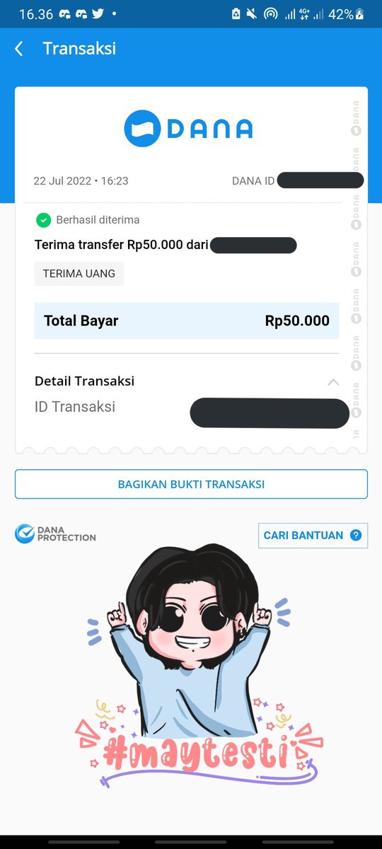 semangattsssss's tweet photo. YIPPIEYY ALHAMDULILLAHππΊπππΌ
makasihhh banyaaak kak @Maymytan samaaa kak @Mayclaim buat giveawaynyaa, yeayyy win lagi di kakmay #maytesti ππ°
semogaaa rezeki sama urusannya lancar, sehat sama bahagia selaluu β£π» https://t.co/mJkSR0wyO5
