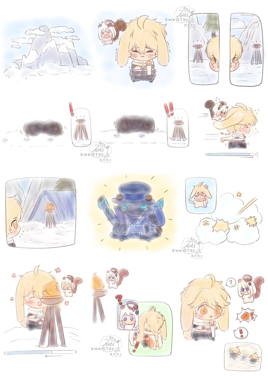 zwei_star's tweet photo. i wrote this long time ago and just finished drawing it... brain was probably rotting when thinking of this... #空受け #diluther #venther #razther #bennetther #kaether https://t.co/u44f8Ivsh8