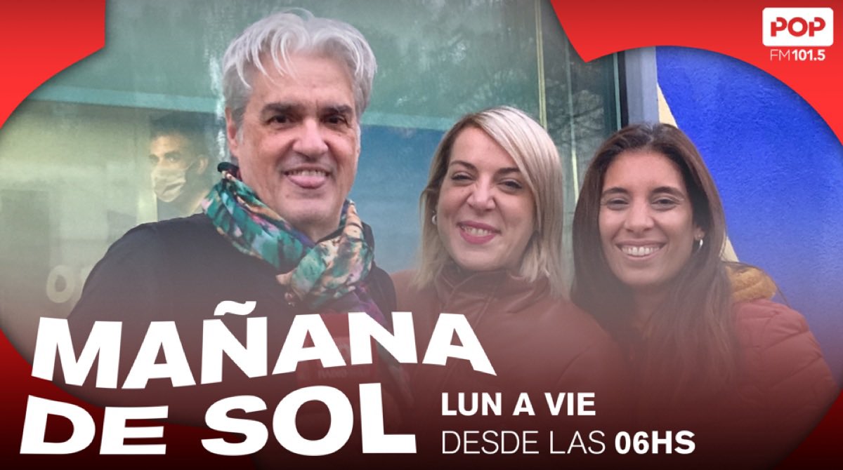 Viernes de buenas noticias en #MañanaDeSol 😎

¡Arriba insectos! Ya estamos al aire hasta las 9hs junto a Petti, <a href="/Eloisita82/">Eloisa Armella</a> y <a href="/paumarussich/">Paula Marussich</a> 📻🫶

Podes contarnos al 📲1164041015 tu buena noticia de la semana y escucharnos en vivo, acá:
📌radiopop.fm