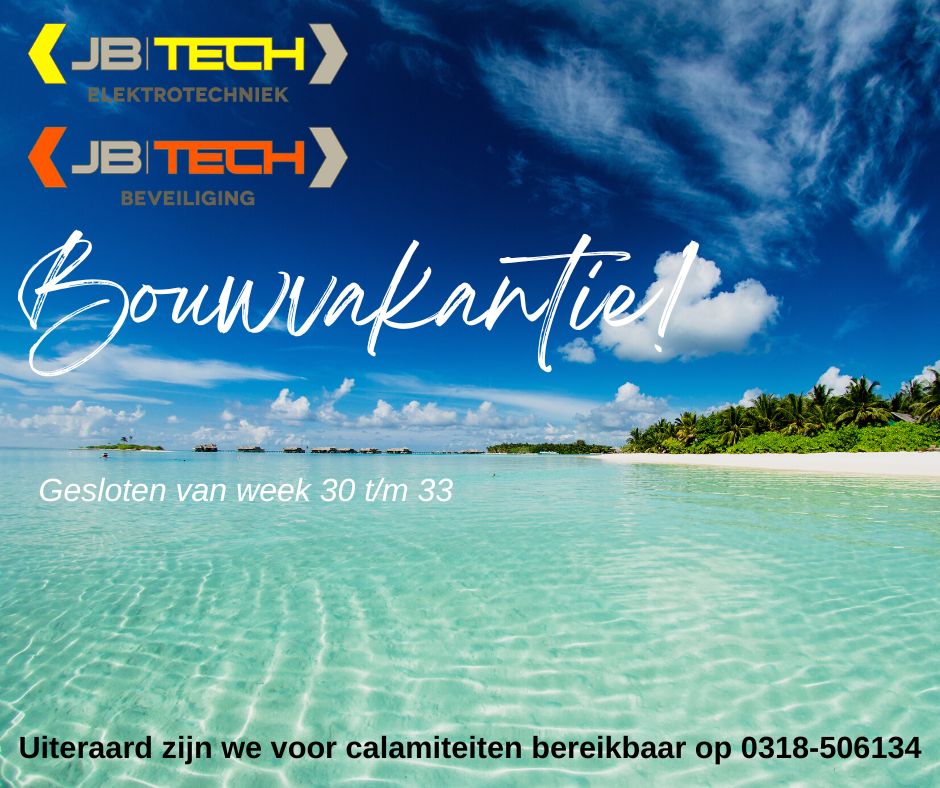 Wij zijn heerlijk aan het genieten van onze welverdiende vakantie! ☀️Week 30 t/m 33 zijn we gesloten. Uiteraard zijn we voor calamiteiten bereikbaar op 0318-506134 #teamJB #bouwvak2022 #vakantie