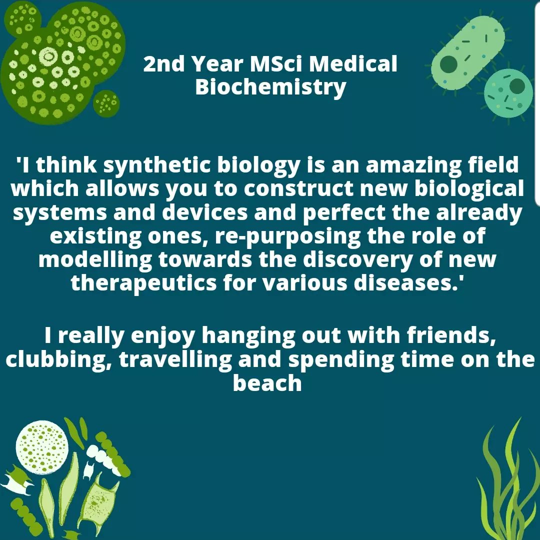 Meet our team! Teodora Malacopol is a 2nd Year MSci Medical Biochemistry student and she is our Head of Social Media and part of the Wet Lab team!
#iGEM #Syntheticbiology