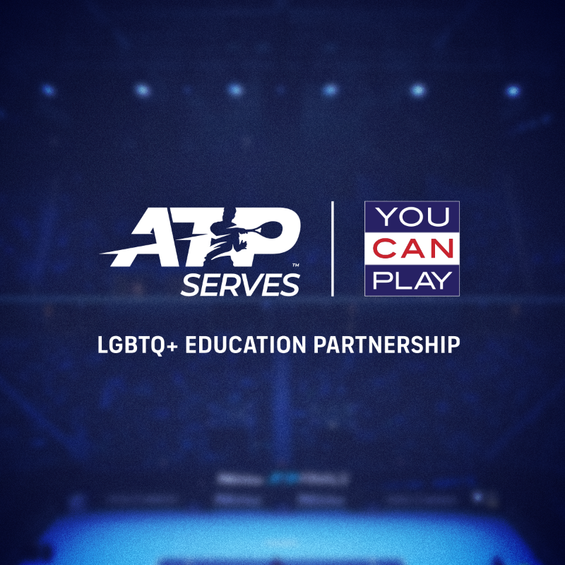 atptour's tweet photo. We're thrilled to announce our new education partnership with @YouCanPlayTeam, an organisation committed to furthering LGBTQ+ inclusion in sport 🏳️‍🌈 🎾

Together, we will build on insights from a first-ever LGBTQ+ survey completed by ATP players last season ✅