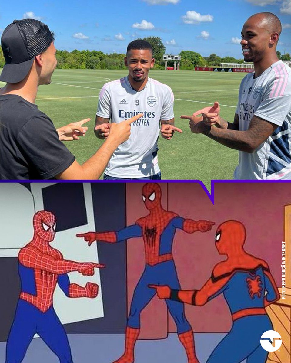 TheArsenalGuns's tweet photo. The Gabi’s replicate the Spider-Man picture 😂 https://t.co/FjvK5EXqOl