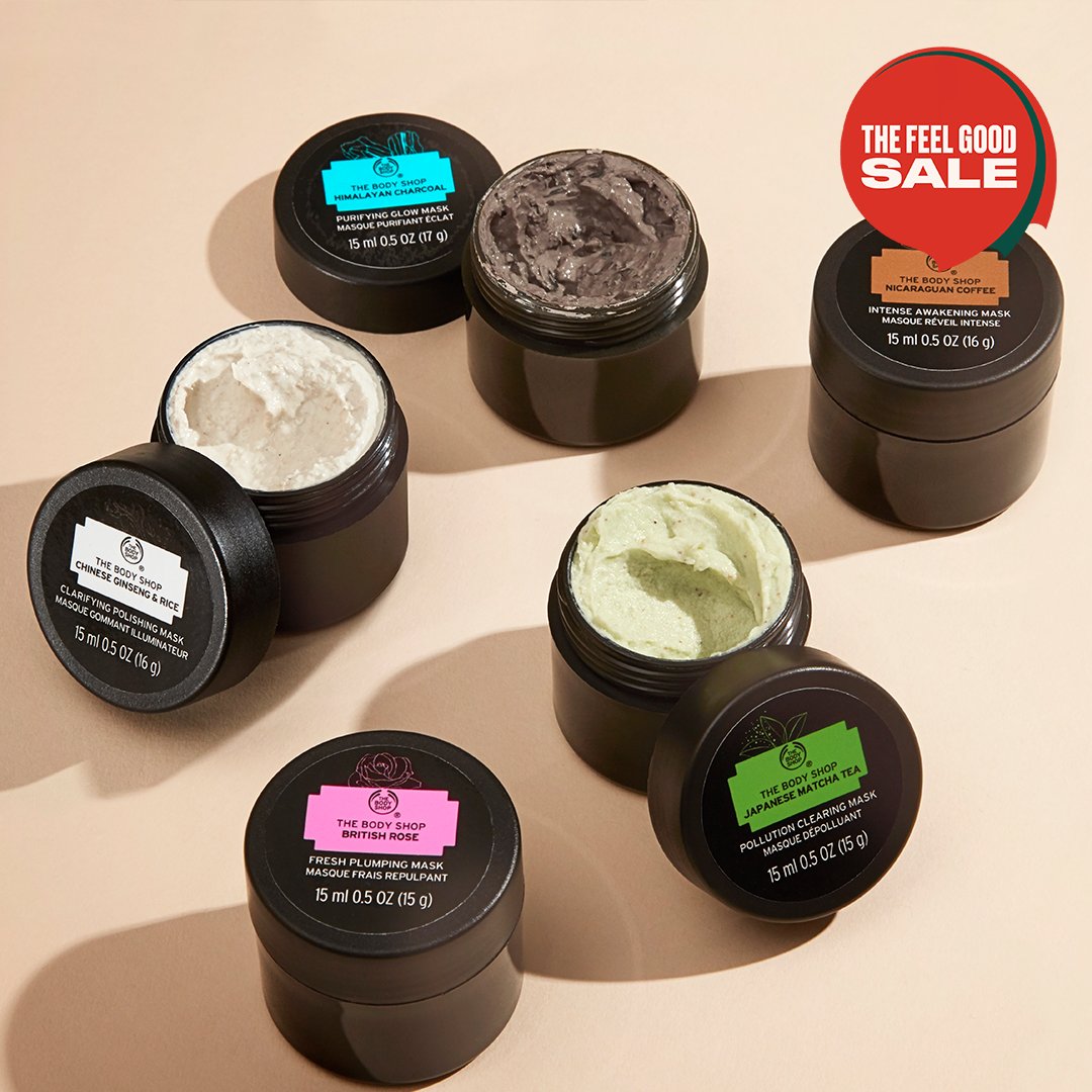 TheBodyShopIND's tweet photo. Up your skincare game with our highly efficient #facialmasks packed with hardworking ingredients. Try these with our mini sizes &amp; gift yourself an at-home #spaexperience. You get to shop these at up to 50% OFF with #TheFeelGoodSale.

Shop: https://t.co/vNDx9t4nvv

#Sale #TBSInd https://t.co/qOs3edyQuJ