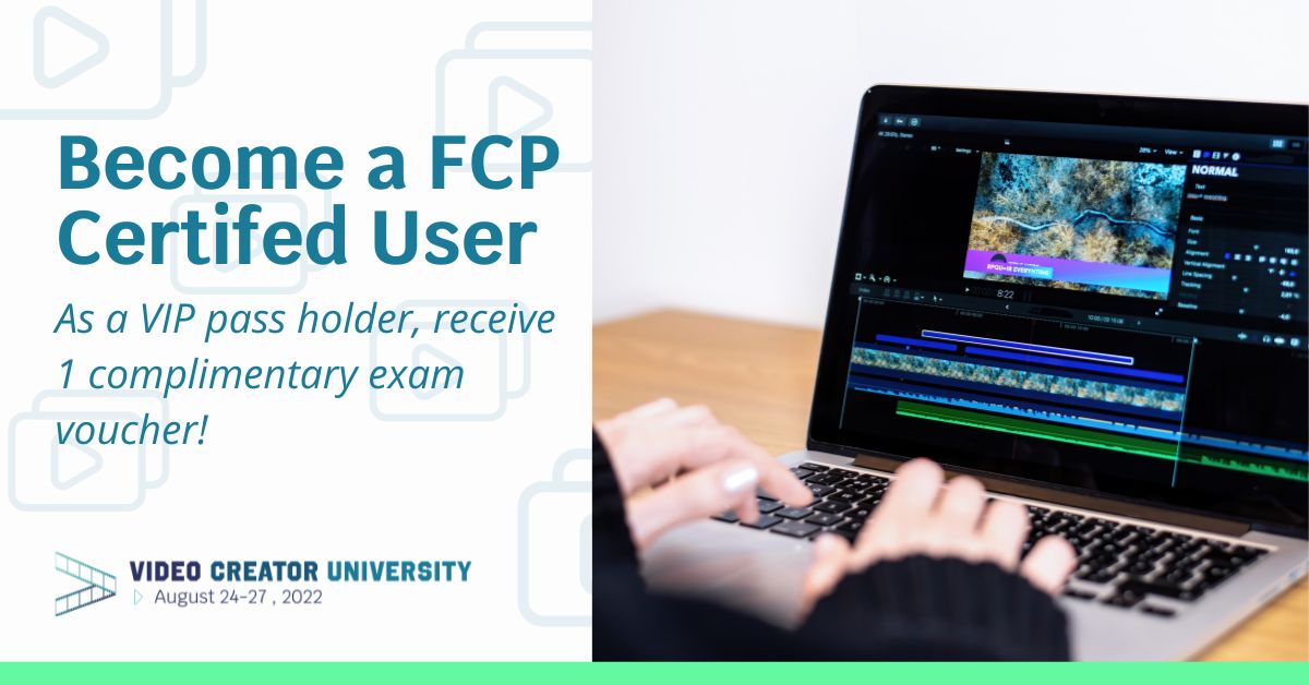 FMC_Conferences's tweet photo. Looking to revamp your portfolio? Consider #FinalCutPro certification! 💻

All #VideoCreatorUniversity VIP pass holders will receive 1 free exam voucher for the latest Apple-authorized Final Cut Pro Certifications. 

Learn more: https://t.co/6gUFsF3ucZ https://t.co/XeHD1o6VNV
