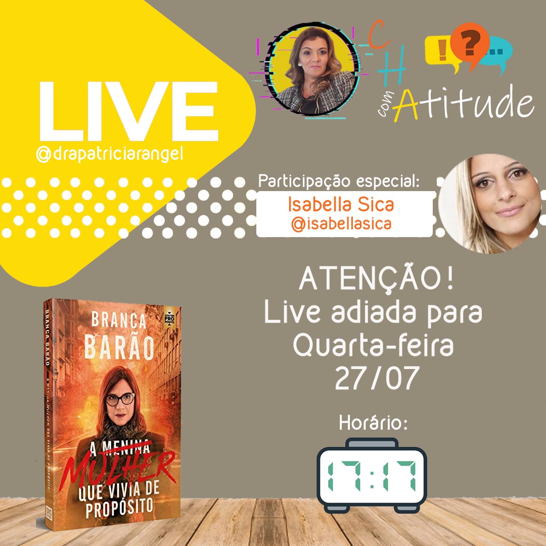 drapatrangel's tweet photo. Atenção: A live de hoje foi adiada para a próxima quarta-feira, dia 27/07, às 17:17h

Motivo: retirada de "entulhos" emocionais.

Quer entender mais? Leia o relato completo nas demais redes sociais. https://t.co/W4pUf9nbvP