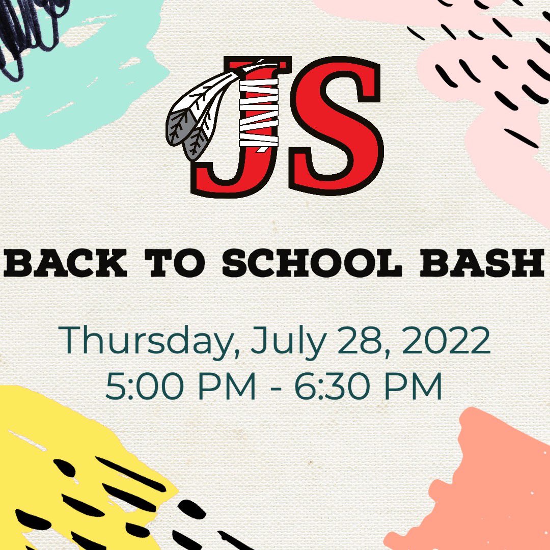 Save the date!!!! Our Annual Back to School Bash is approaching! Food will be provided- hot dogs, chips, and drinks. We look forward to seeing you!!!!