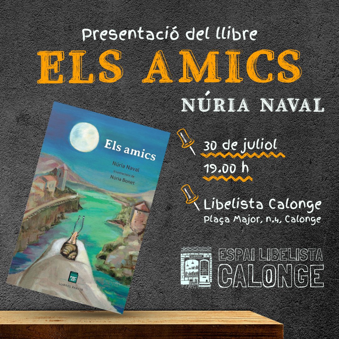 libelistabooks's tweet photo. El dia 30 de juliol a les 19h, Núria Naval presentarà el llibre "Els amics" a l'Espai Libelista Calonge. No t'ho perdis!
#llibres #presentaciollibre #llibreriesindependents #elsamics https://t.co/GvJlK3X0Mu