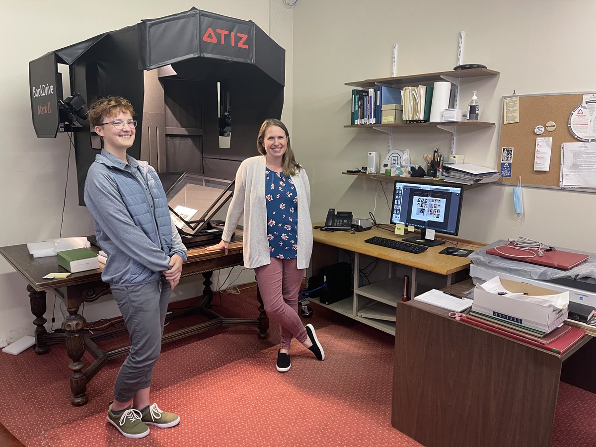 NMSImaging's tweet photo. Pleased to share our excitement and that of the wonderful people from Ursline College on the installation of their new Atiz Book Scanner. https://t.co/klgk3Q7AjF