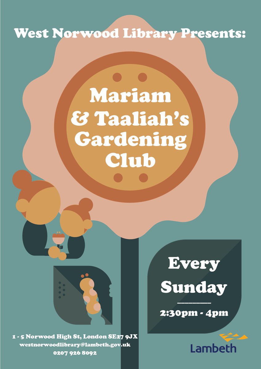 wnorwoodlibrary's tweet photo. Came and join Mariam and Taaliah's #Gardening Club every Sunday 2.30pm-4.00pm. They will need your help  to care for the plants and watch as tomatoes and strawberries grow for you to enjoy. Please remember to bring your green fingers. Everyone welcome and it's FREE! 🌿😃 https://t.co/cmHEbNOGGn