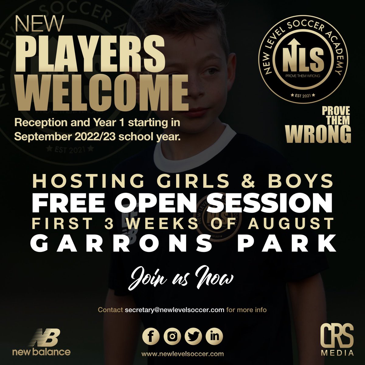 New Level Soccer Academy (@newlevelsoccer) on Twitter photo NLS are offering FREE open sessions for the 1st 3 Fridays in August. This is open to girls and boys for ages 5-6. You must register your child attendance to reserve a free place as spaces are limited. <a href="/EssexCountyFA/">Essex County FA</a>
📧 secretary@newlevelsoccer.com NLS are offering FREE open sessions for the 1st 3 Fridays in August. This is open to girls and boys for ages 5-6. You must register your child attendance to reserve a free place as spaces are limited. <a href="/EssexCountyFA/">Essex County FA</a>
📧 secretary@newlevelsoccer.com