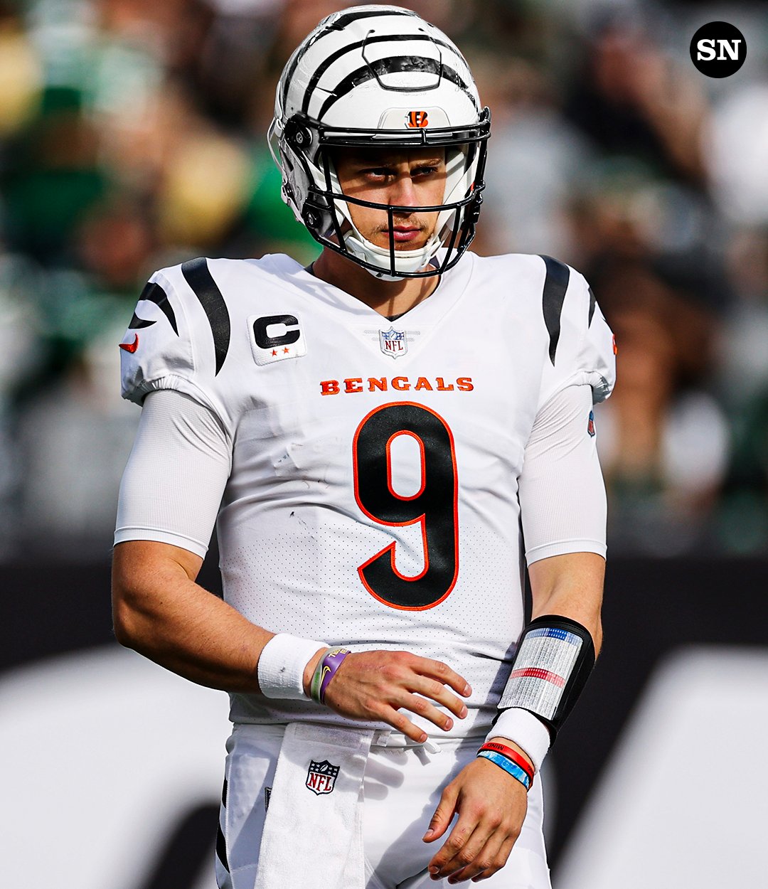 Sporting News NFL on X: A preview of the Bengals' all-white uniform look  with the new White Bengal helmet 👀  / X