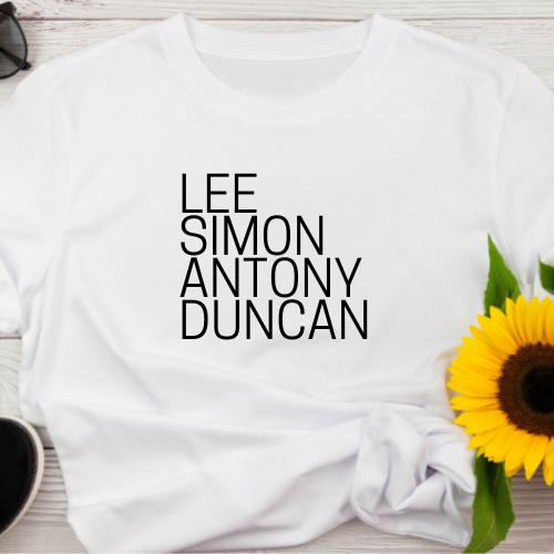 iykykteesuk's tweet photo. Have you seen our range of Blue tees? 👀
TAG a Blue fan who would love these!
.
.
.
#iykyktees #iykykteesuk #iykyk #ifyouknowyouknow #Blue #boyband #musictees #Blueconcert #Bluetour #LeeRyan #AntonyCosta #SimonWebbe #DuncanJames #AllRise #OneLove #lyrictees #Bluefan https://t.co/ytv9nFyrxy