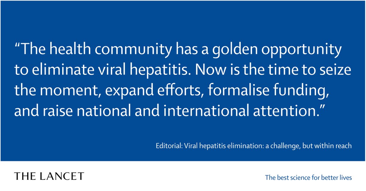 Ahead of #WorldHepatitisDay, our Editorial on viral hepatitis elimination: a challenge, but within reach hubs.li/Q01hn96t0