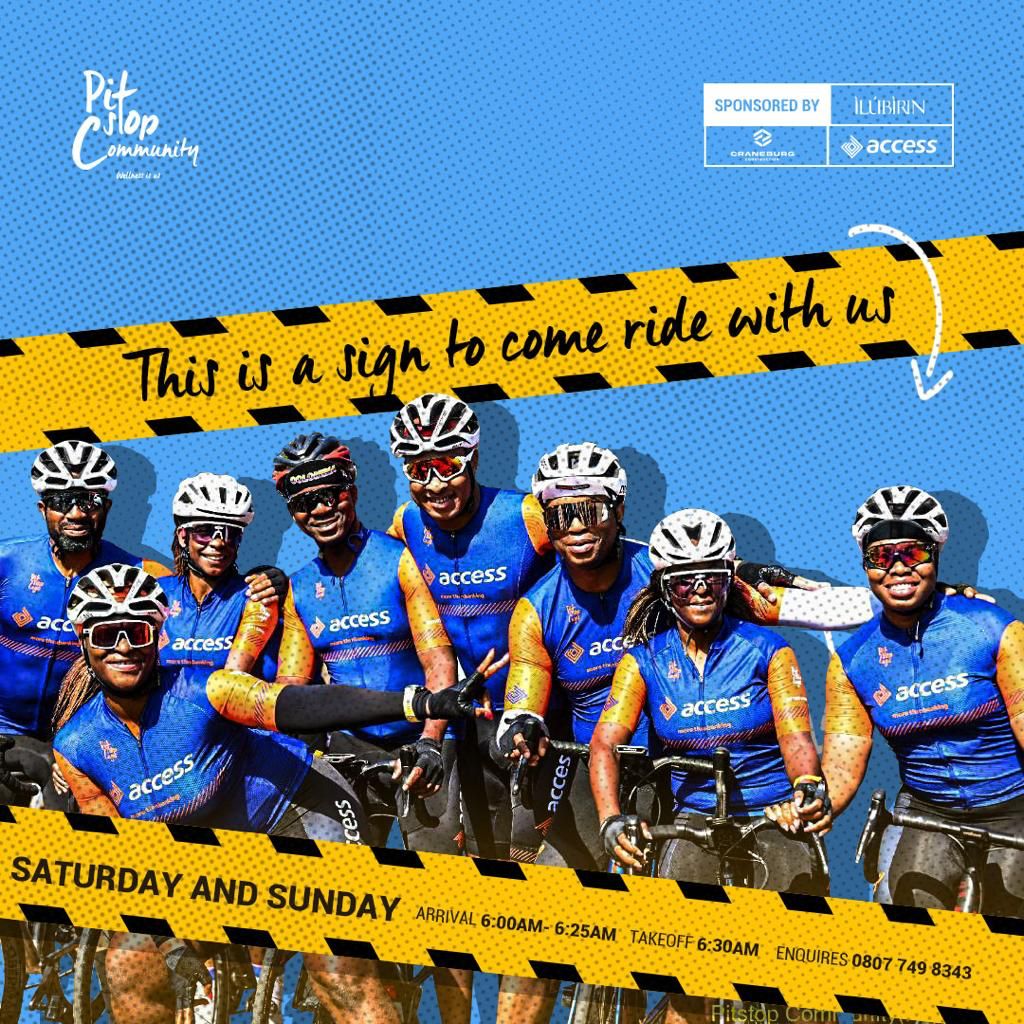 PitstopLagos's tweet photo. If you needed a sign to join our community. This is it!
We ride again this Saturday and Sunday
Location: Pitstop Lagos.
92A Younis Bashorun Street, Victoria Island, Lagos
Arrival : 6:00AM - 6:25AM
Takeoff : 6:30AM
See you there!
#pitstopcommunity #weekendvibes https://t.co/FhdiMS5BBg