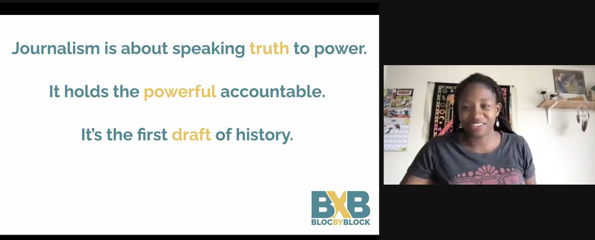 Yesterday, @blocbyblocknews joined the @NBCoalition_CWB youth program as a spotlight organization to talk about local journalism and how kids can get involved. This is what #engagementjournalism is all about  #localjournalism #education #futureofjournalism