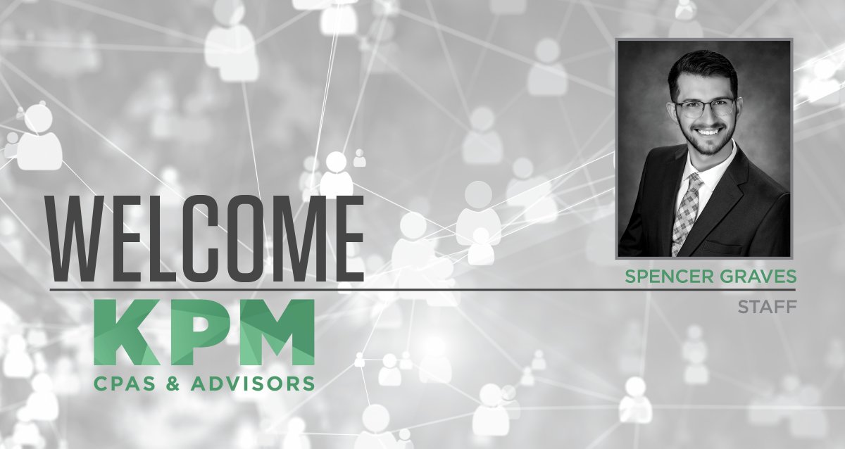 KPM_CPAs's tweet photo. #KPMCPAs is happy to welcome a new staff accountant to the #KPMAccounting Outsourcing team – Spencer Graves! Welcome to #TeamKPM, Spencer! To learn more about him, visit our staff directory: https://t.co/FRSmLlevUv #KPMCareers https://t.co/RXoUBSNosd