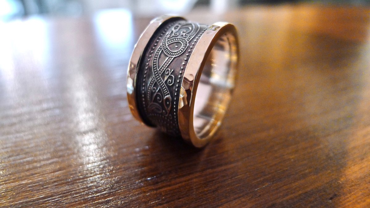 Shipped today to #Ashland, #Massachusetts The rims are actually hammered yellow gold but the light had a red tint