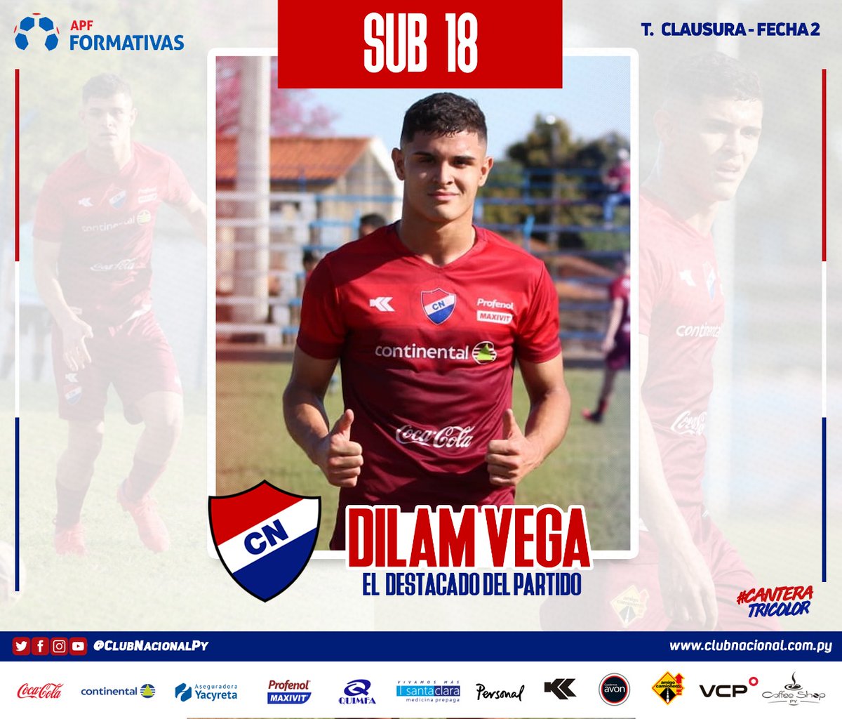 CanteradelTrico's tweet photo. #catSub18 |
📷Destacado del partido frente a Resistencia por la Fecha 2️⃣ del Torneo
#Clausura2022 ⚽️🙋🏻♂️
💎"Dilam Vega"
#VamosLaAcademia 🔴⚪️🔵 https://t.co/LRtJRdcfqx