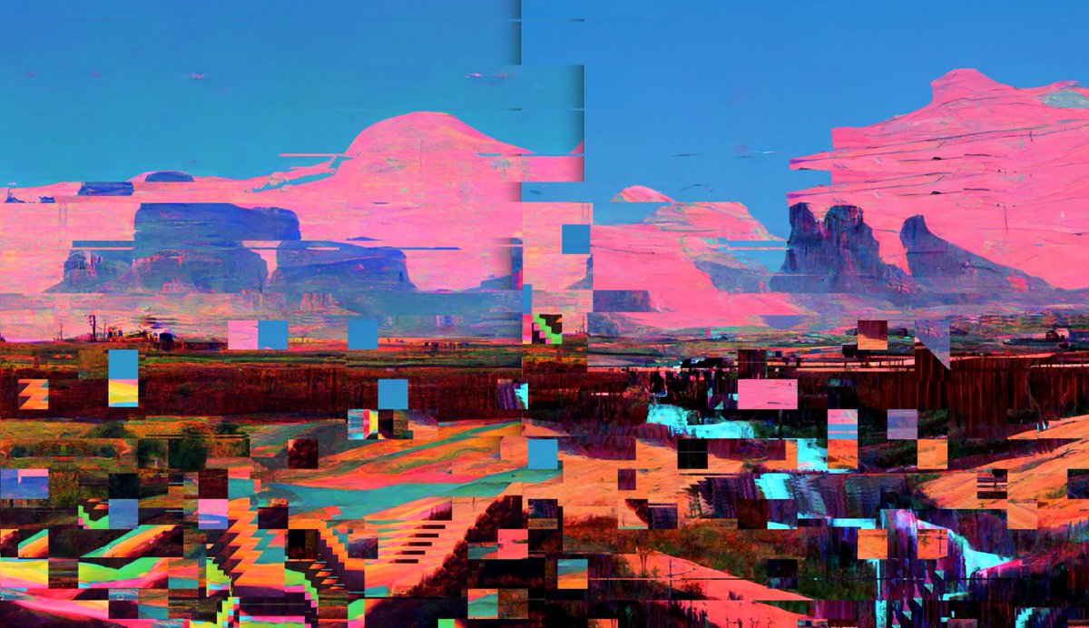 ~gM! yawl! ~new AI Glitch Art * glitchWestern *
[ILLUSTRATION # 7a2587C] from mechanicalInterventions: objkt.com/asset/KT1DgWte…