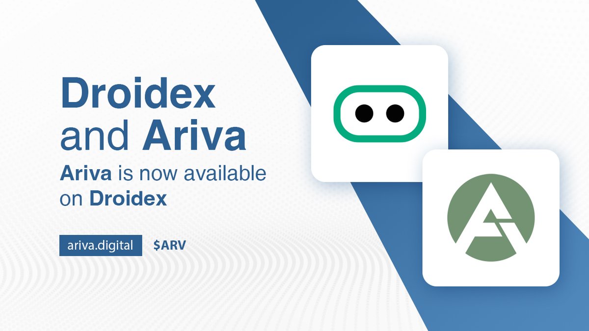 ArivaCoin's tweet photo. #BNB #ARV pair is now available @Droidex_io

#Droidex offers the best rates across the most popular decentralized #exchanges and #DeFi services with top trading efficiency.

https://t.co/65EsBXgi59

#BNBchain #Web3 #ARV $ARV https://t.co/VU8RU5ZCi6