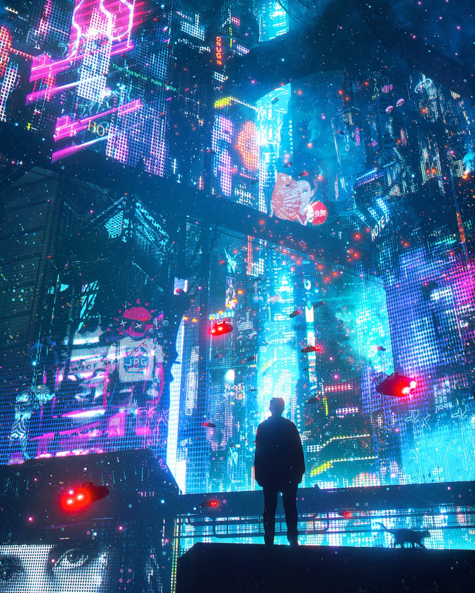 dangiuz's tweet image. Four Shades of Cyberpunk