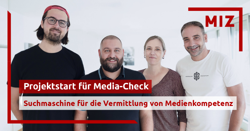 MIZBabelsberg's tweet photo. Wie lässt sich ein sicherer Umgang mit journalistischen Quellen auf innovative Weise fördern? #MediaCheck entwickelt in den kommenden Monaten mit MIZ-#Förderung die erste Suchmaschine für die Vermittlung von Medienkompetenz. @newsradar @NewsGuardRating @kzwoelf @Fraunhofer_FKIE