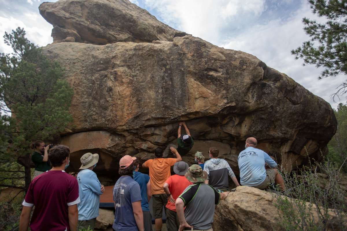 philmont's tweet photo. You may not be able to chase cows here at Chase Cow but there are plenty of rocks to climb! Test your bouldering skills or see if you can make it to the top of the wall before rappelling down to reunite with your crew.

📸 : Leslie Peterson

#philmont #philmontscoutranch #IWGBTP https://t.co/MUzDVwskU9