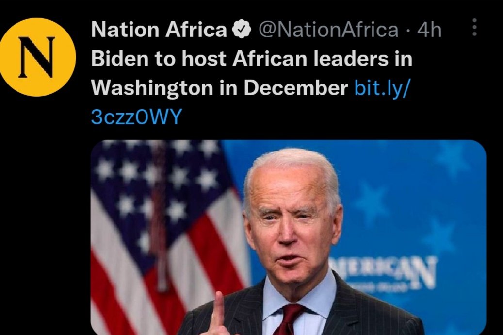 UDAPartyKe's tweet photo. President Biden to host African leaders in Washington in December:

President William Ruto has confirmed attendance. https://t.co/WLn0mc10VD