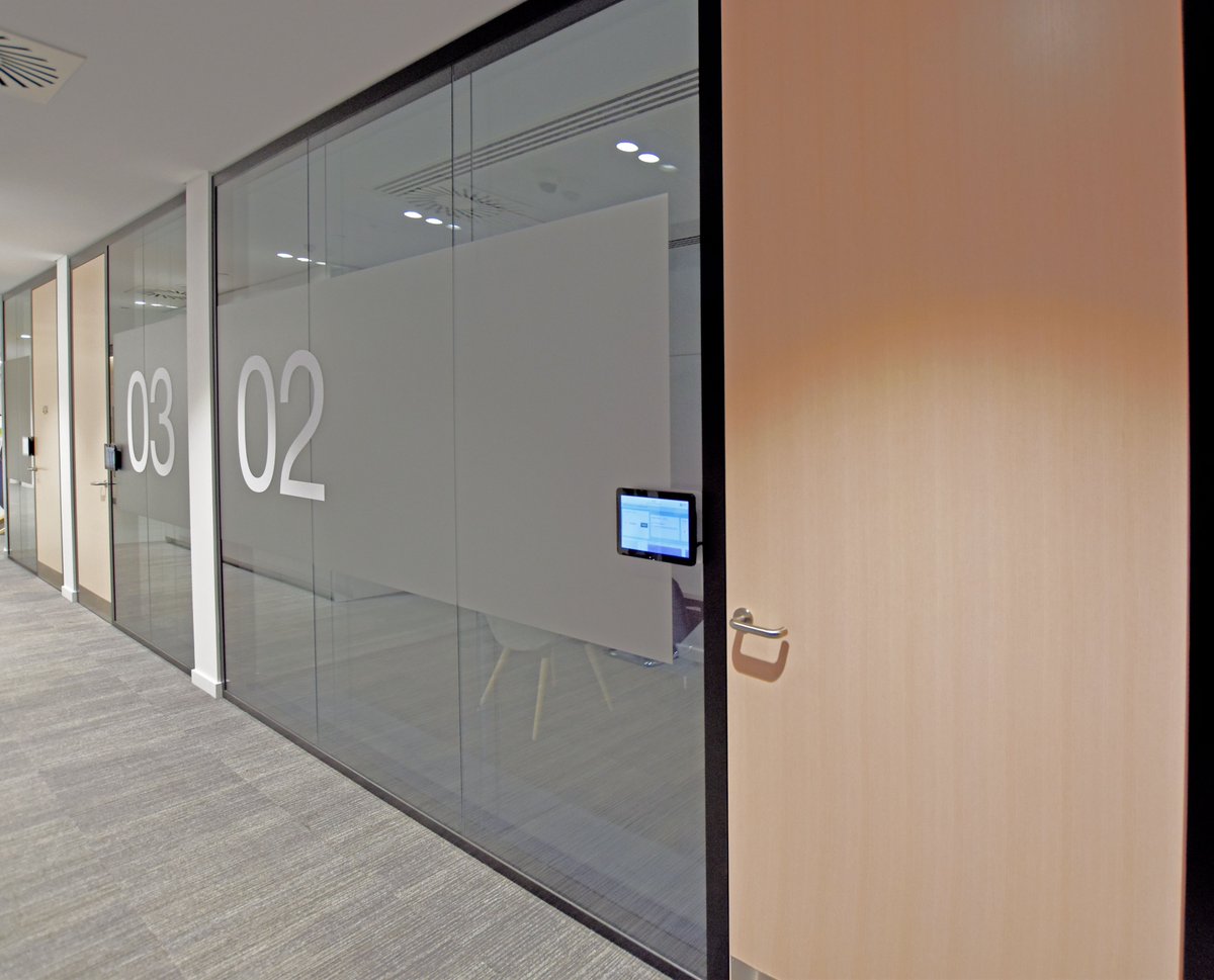 Eliminate double bookings, no-shows and other frustrations with room booking solutions like the <a href="/ProDVX/">ProDVX Europe</a> room booking panels shown. These improve room usage, reduce wasted time and make it easier to book and manage meeting rooms. Contact us for more info #avexcellence #meeting