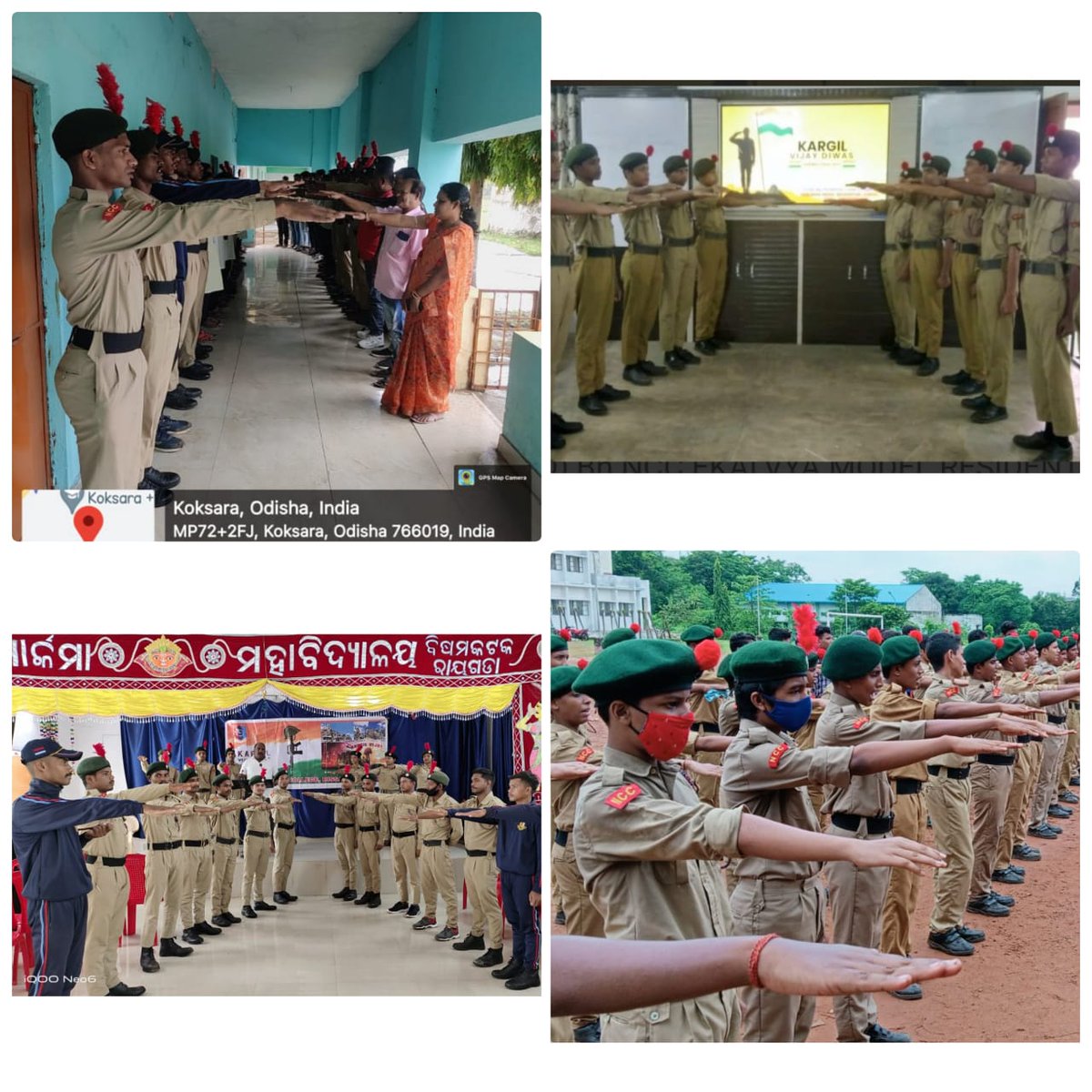 13(o)BnNCC.Kargil Diwas sharurya utsab celebrations institutes participated with exuberance in various activities painting,taking pledge,essays,articles,awareness campaign.superb show Nabarangpur.